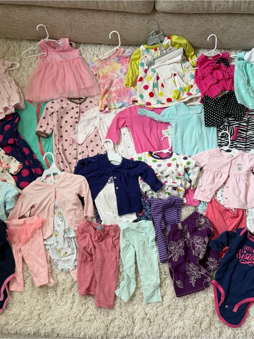9 Months Old Girls Clothing Bundle Over 40 Items